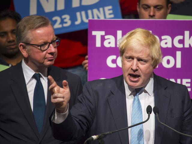  Assertions from Michael Gove and Boris Johnson that Britain would be wealthier outside the EU have been rubbished