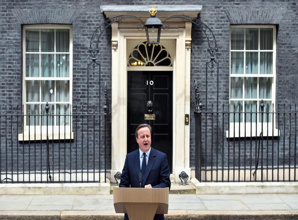 Prime Minister David Cameron delivers an EU referendum related speech in Downing Street, London.
