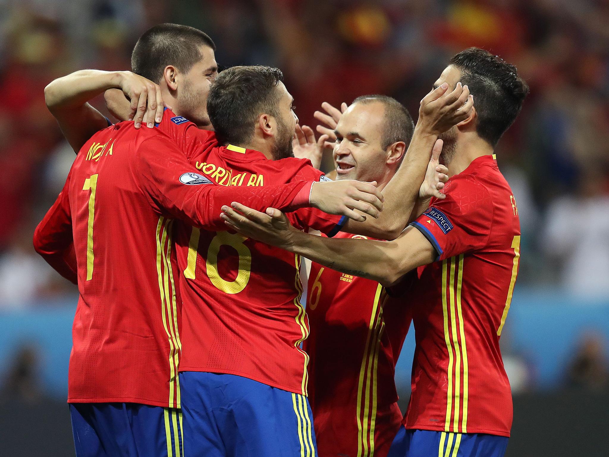 Spain back