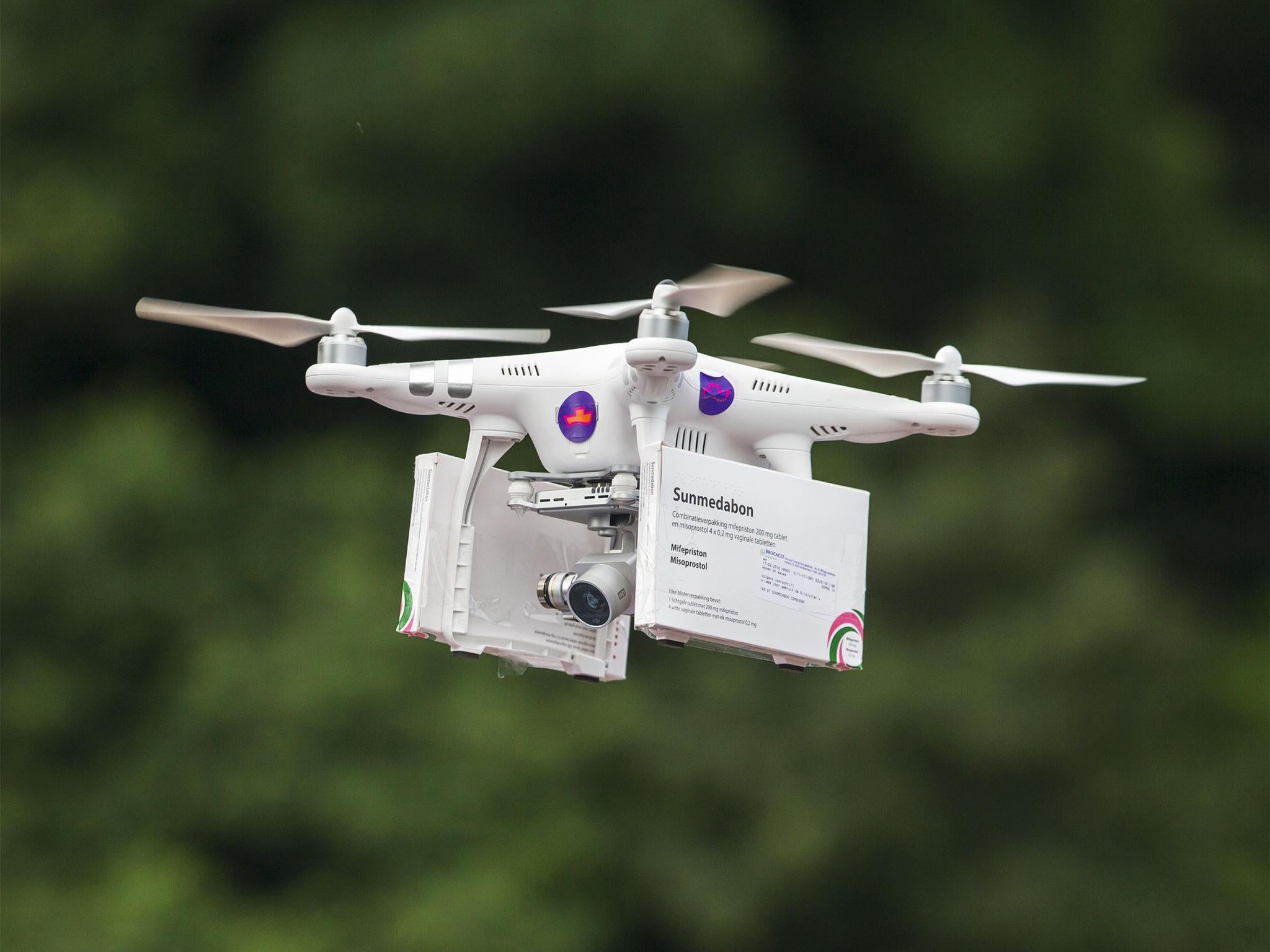 Pro-choice activists used a drone to deliver abortion pills to women in Northern Ireland