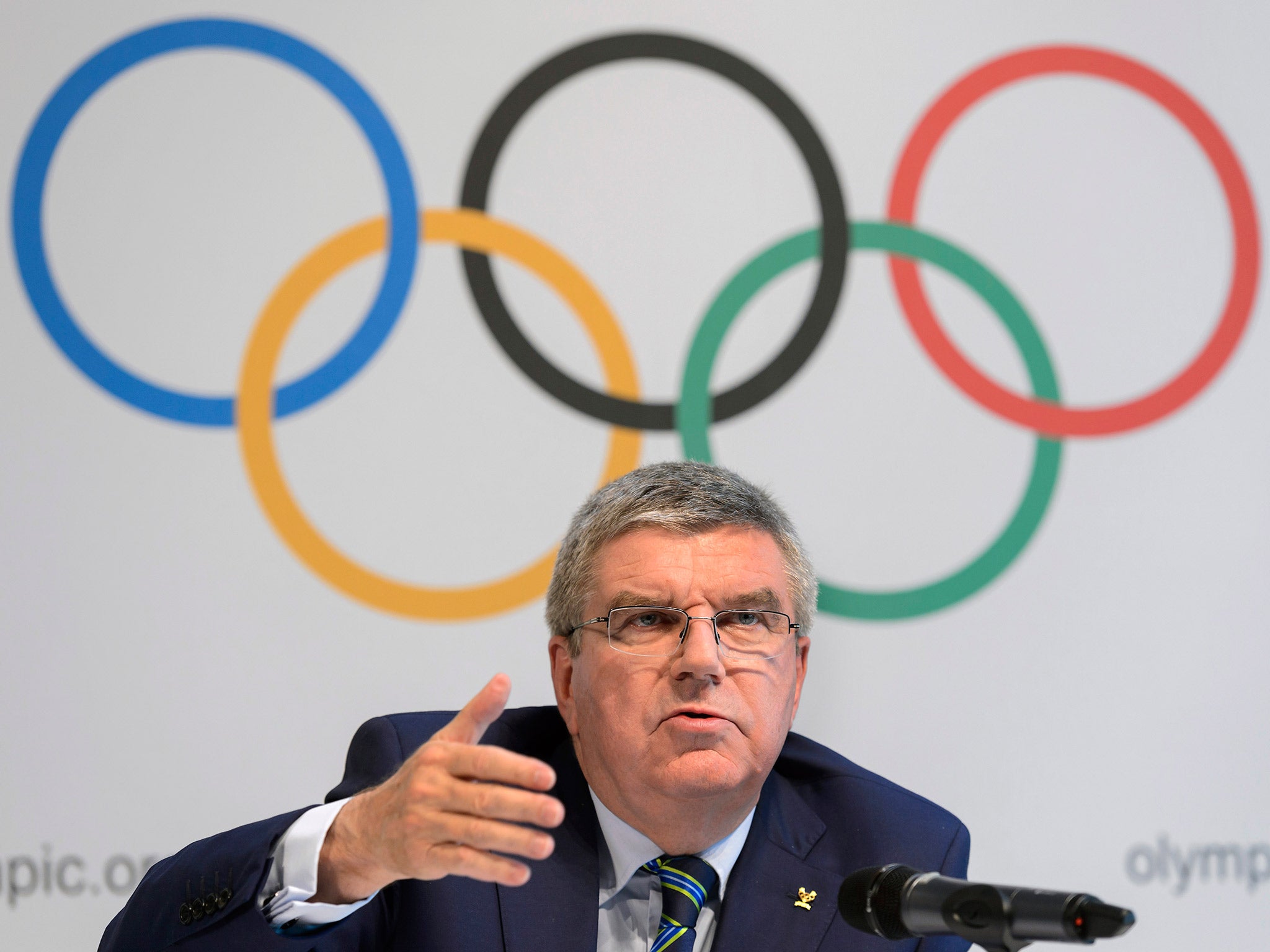 IOC president Thomas Bach has supported the IAAF