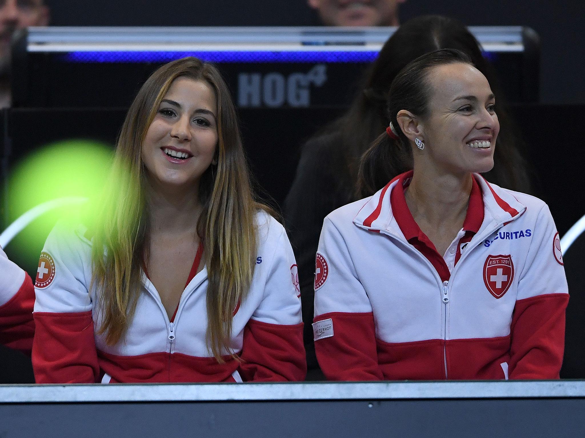 Bencic and Hingis joined forces at last year's Fed Cup