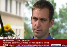 Jo Cox ‘died for her political views’, says husband Brendan Cox in first interview
