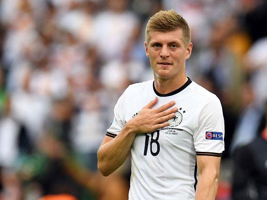 Toni Kroos kept hold of the ball well for Germany