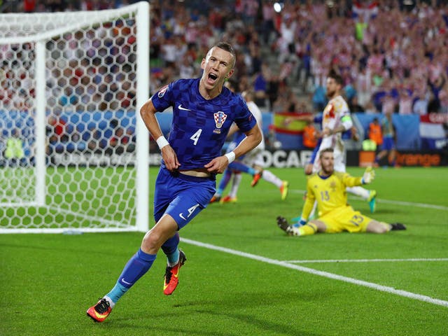 Perisic wheels away after scoring the late winner
