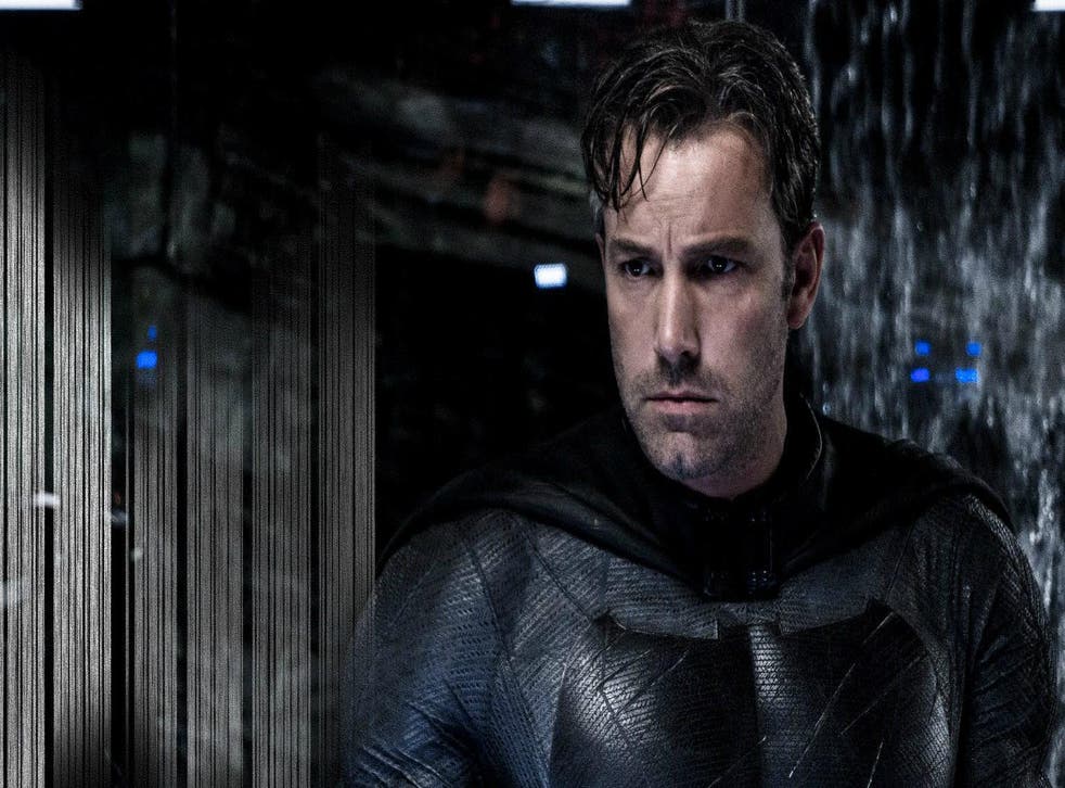 Ben Affleck in the bat suit as iconic superhero Batman