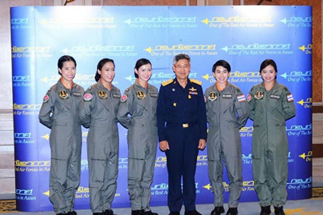 The five women hoping to become the first to fly in the Royal Thai Air Force