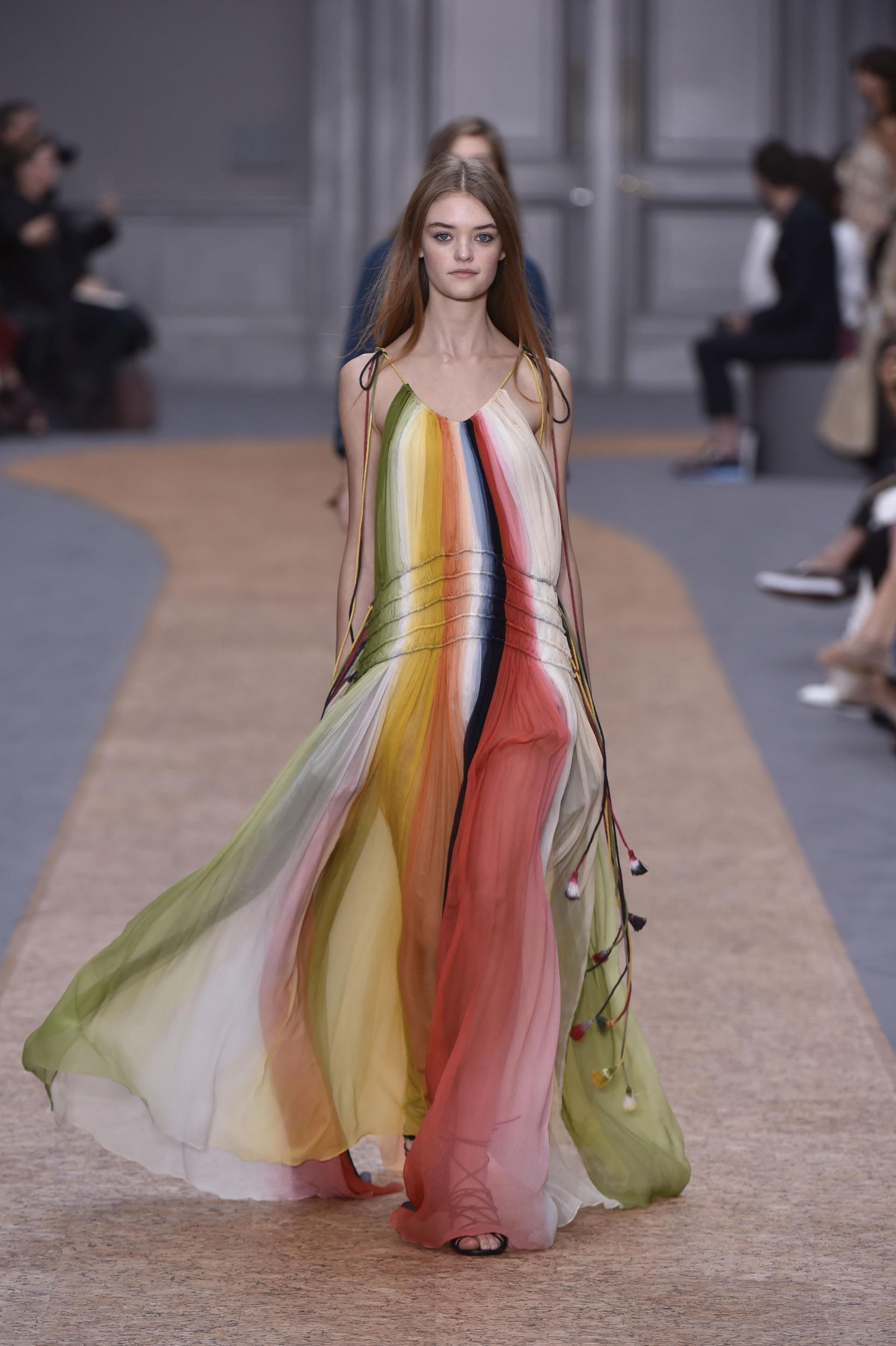Rainbow hues of the Chloé Spring/Summer 2016 collection