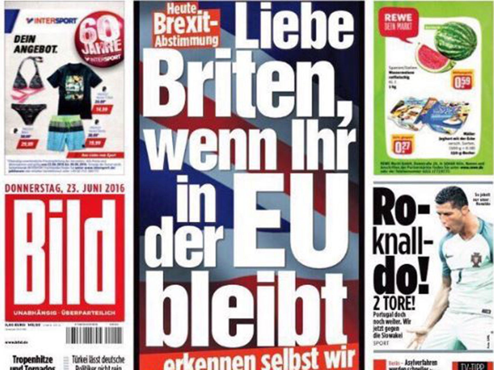 Bild's open letter to the UK quickly went viral