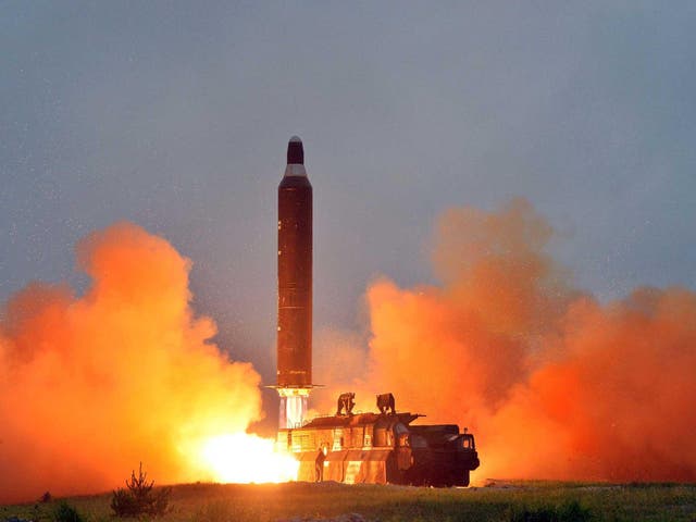 A missile launch by North Korea in June this year