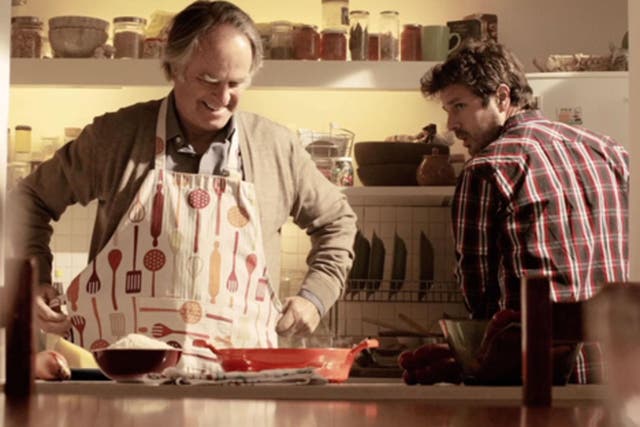 Knorr campaign featuring father and son, rather than mother and daughter, in the kitchen