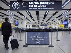 Britons could face visa fee to visit Europe under post-Brexit plan, Home Secretary Amber Rudd admits