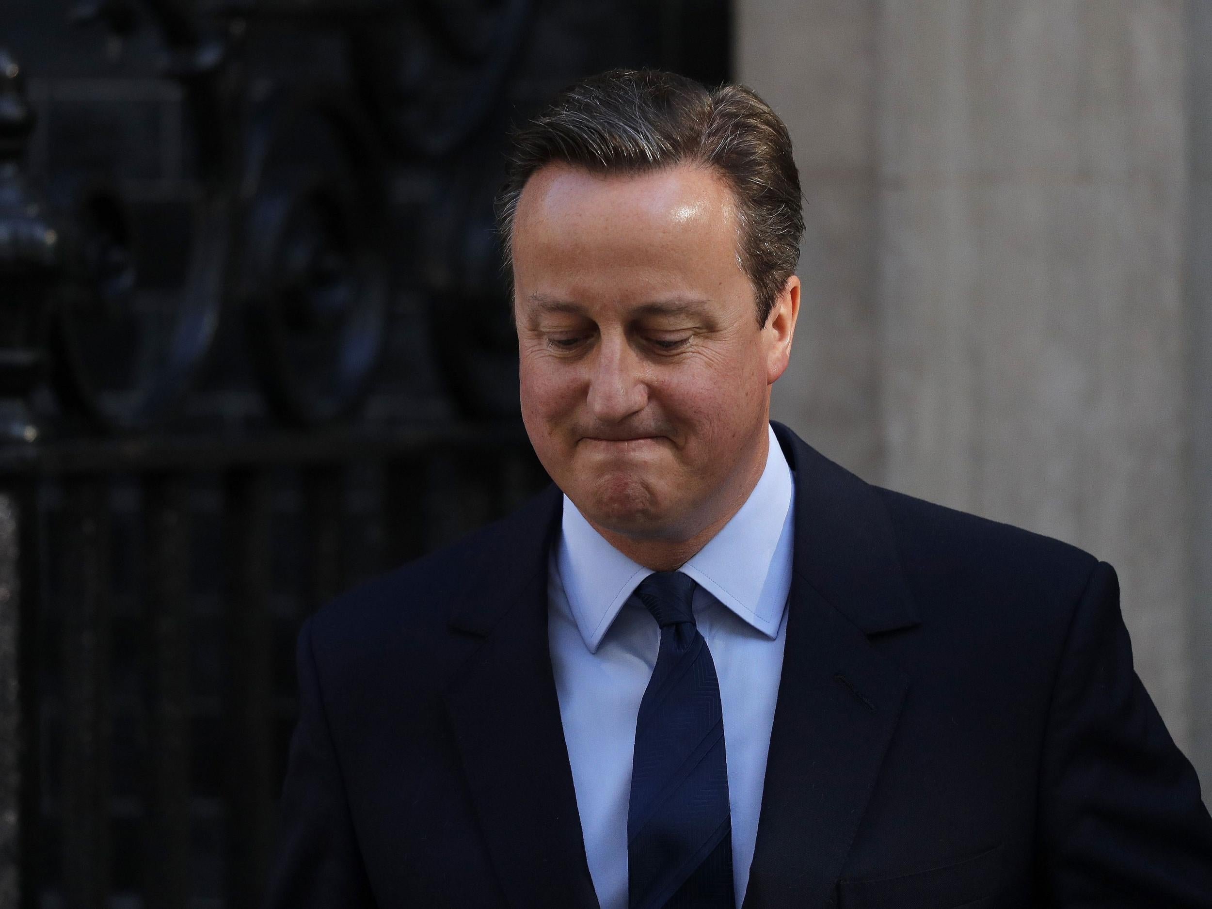 Mr Cameron said he would resign in three months
