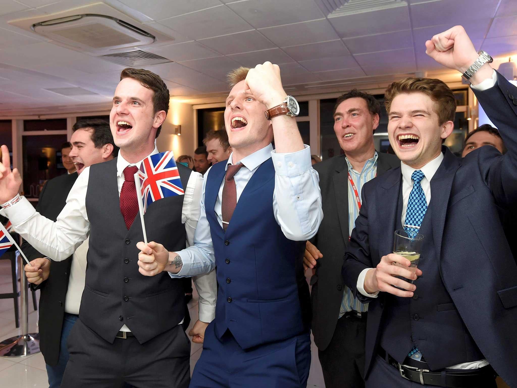 There have been cheers and tears on Friday as the UK votes to break away from the EU
