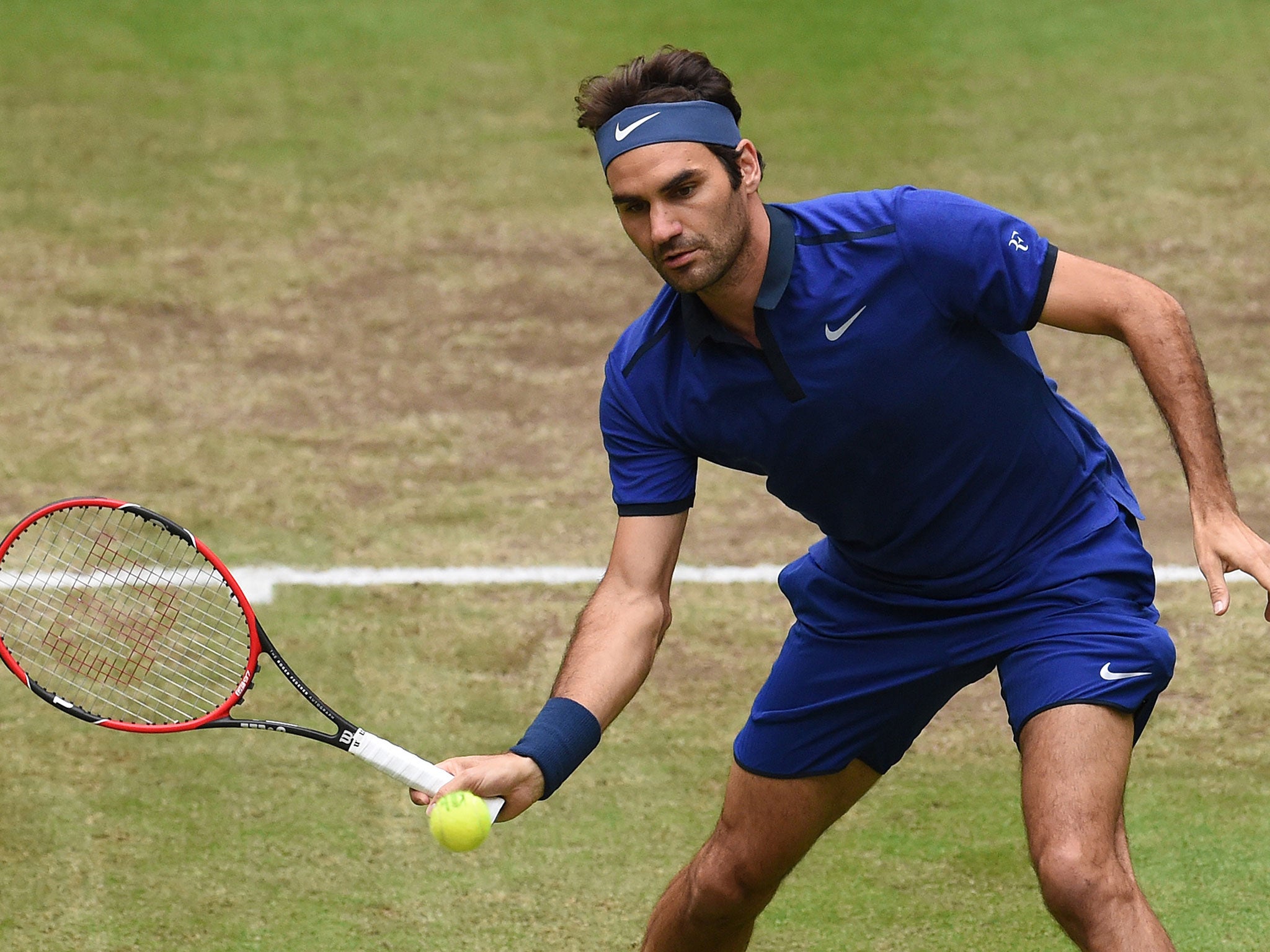 Roger Federer has been playing at Halle on the grass in an attempt to prepare for Wimbledon