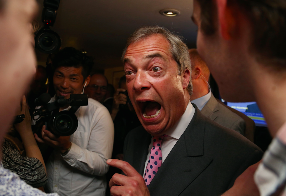 Will Farage be made a Lord so he can take a seat in Boris' Cabinet? Photo: Getty