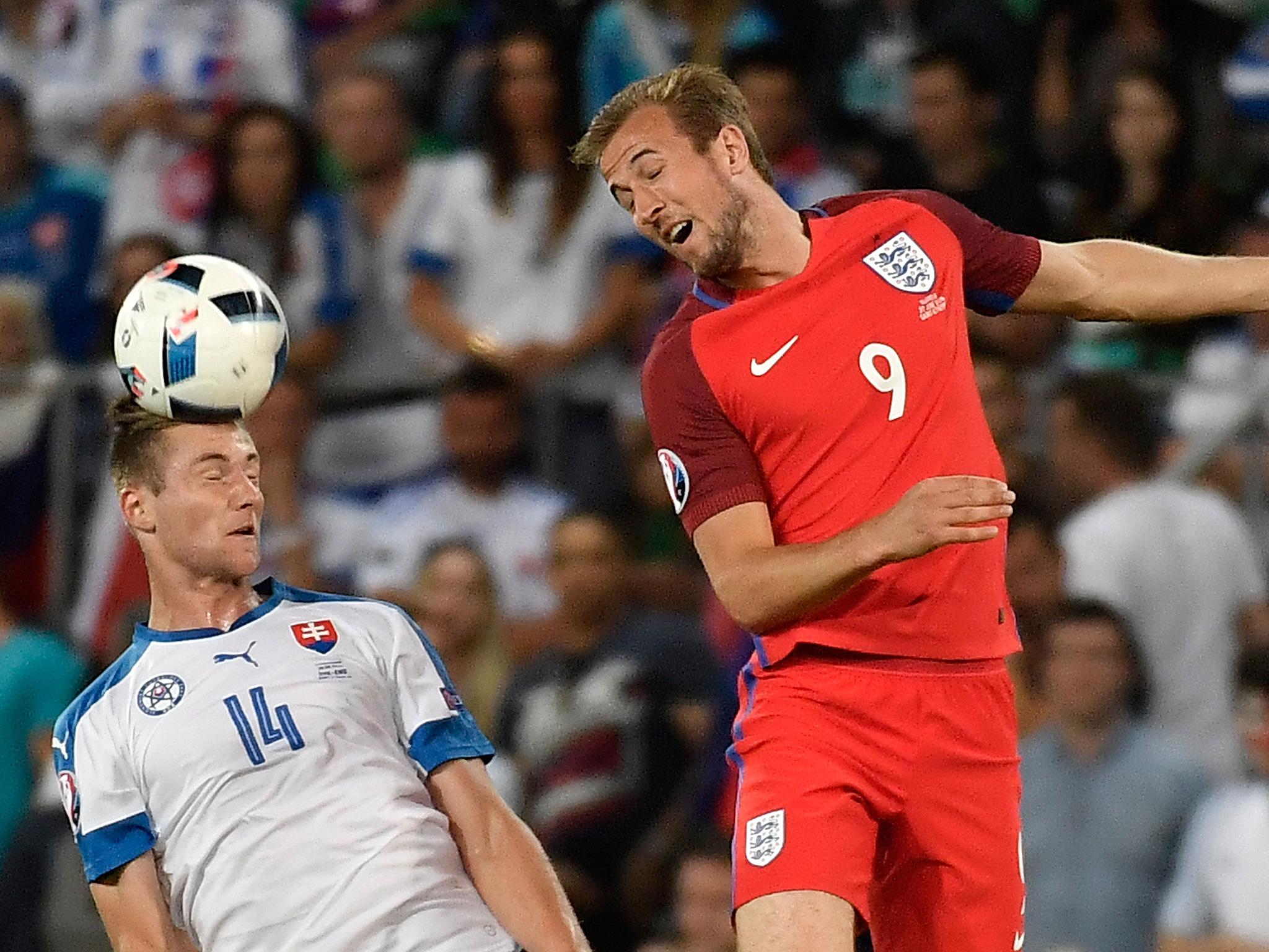 Kane struggled to make an impact as a second-half substitute against Slovakia