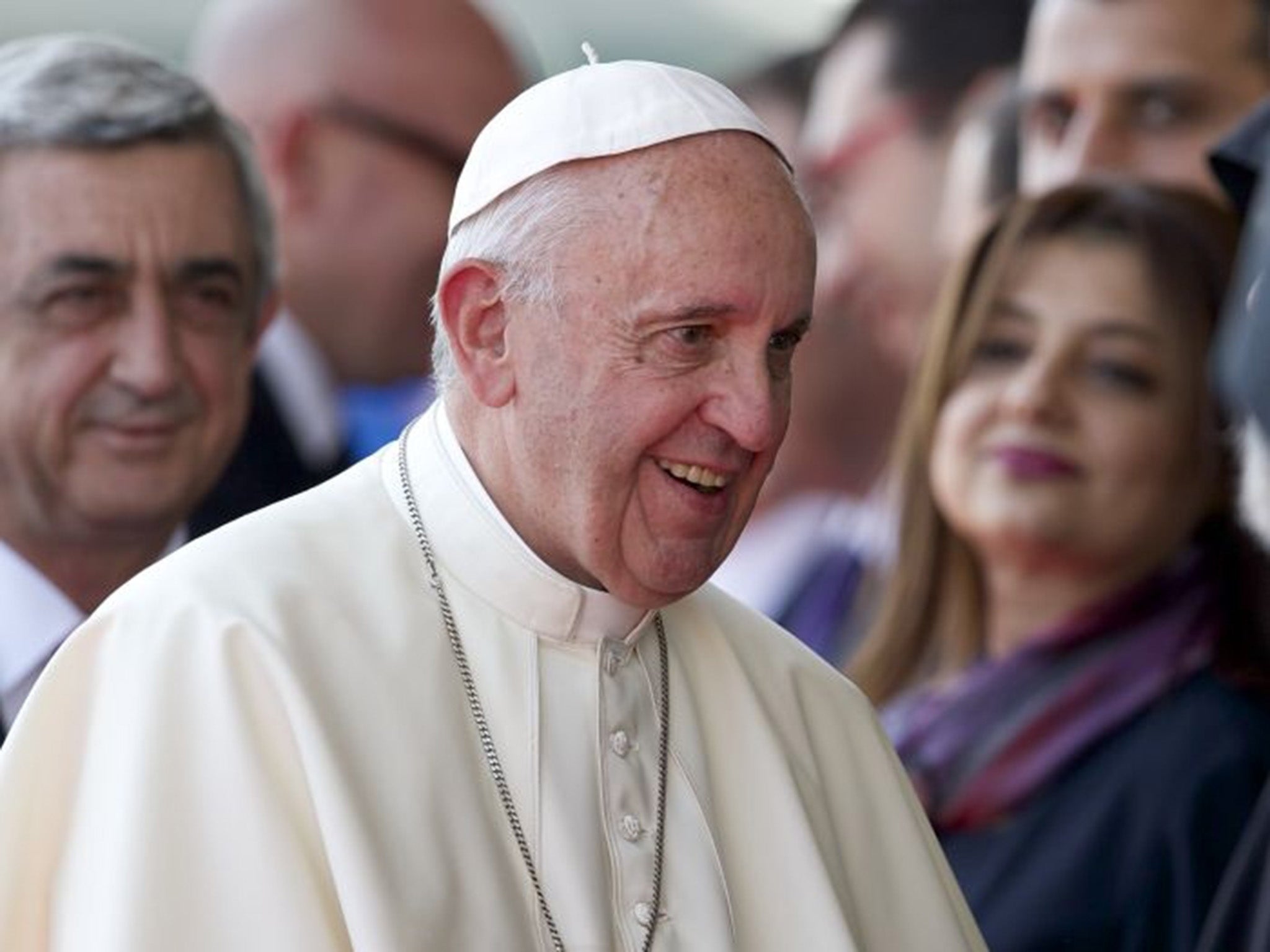 Pope Francis used the Armenian term for the genocide, 'Medz Yeghern', or 'the Great Evil' during his visit to Armenia