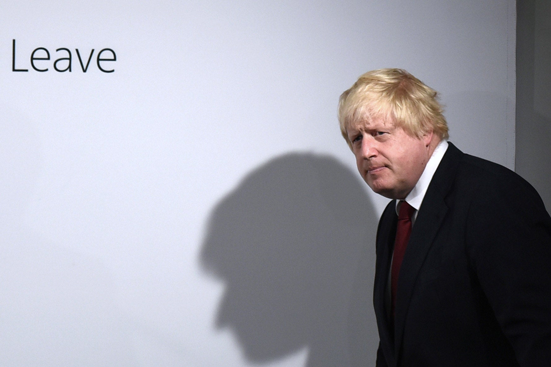 Boris Johnson arrives to speak following the results of the EU referendum
