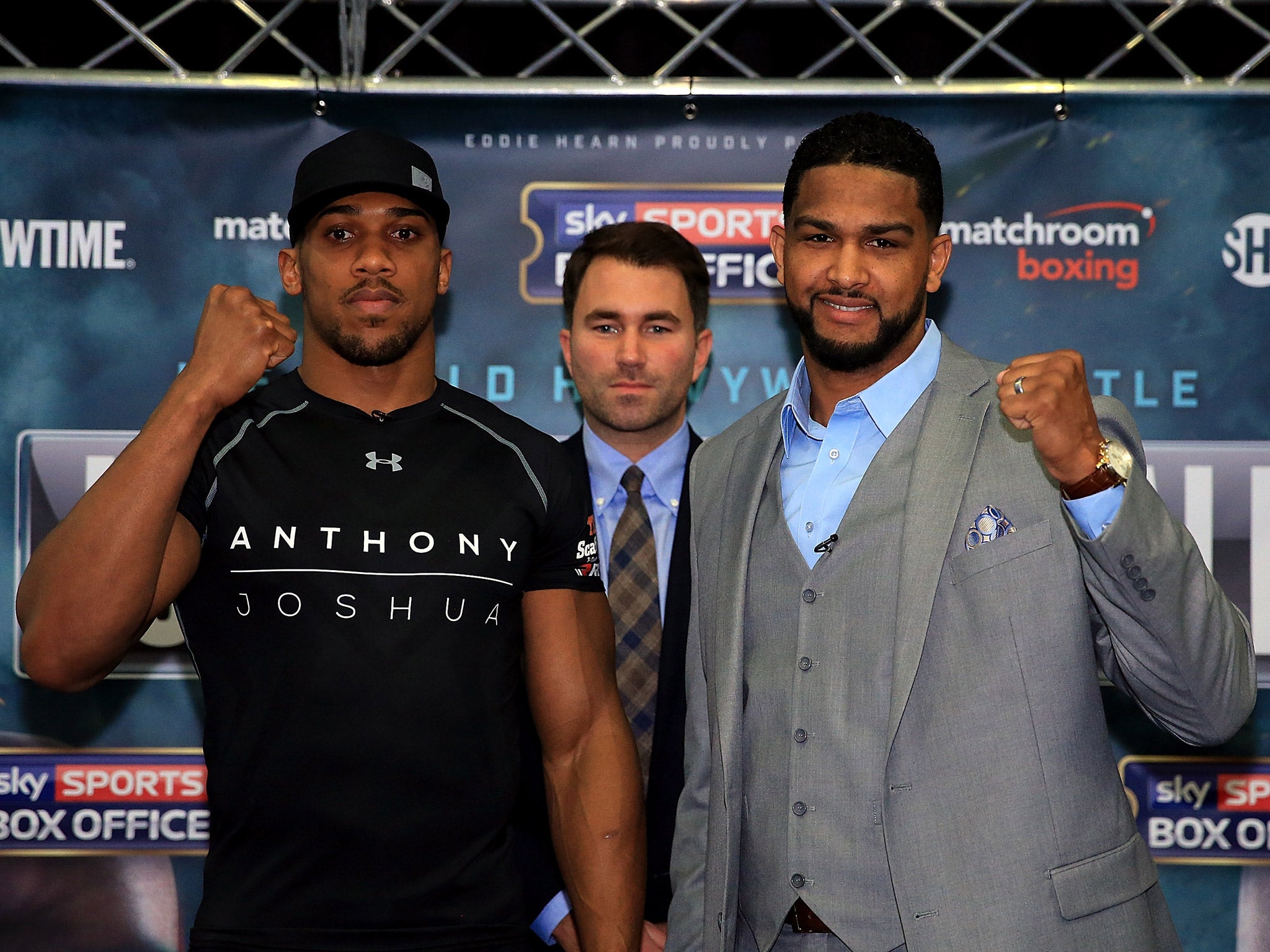 Anthony Joshua takes on Dominic Breazeale in this first defence of the IBF heavyweight title