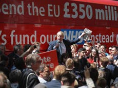 Brexit: Vote Leave wipes NHS £350m claim and rest of its website after EU referendum