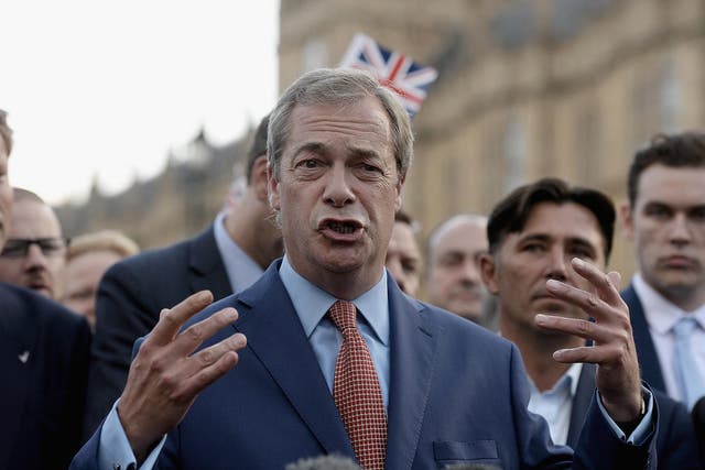 The UKIP leader has said that it will take two years for the economy to benefit from "global opportunities"