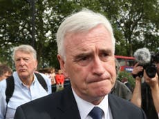 John McDonnell rules out ever standing for Labour leader as shadow cabinet revolt gathers momentum