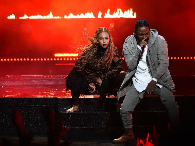 Beyonce and Kendrick Lamar perform 'Freedom' at the Bet Awards 2016