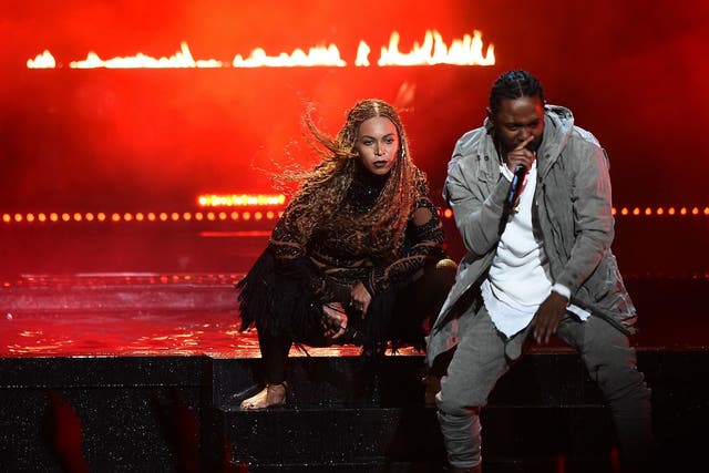 Beyonce and Kendrick Lamar perform 'Freedom' at the Bet Awards 2016