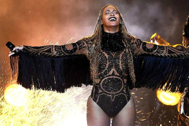 Beyonce performing 'Freedom' at the 2016 BET Awards