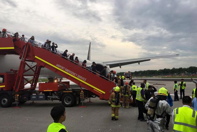 All passengers on board flight SQ368 were evacuated safely after the fire