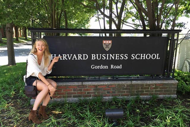 Maria Sharapova posted a picture on her Facebook page to confirm her enrollment at the Harvard Business School