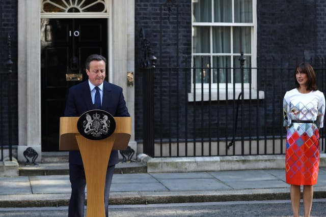 David Cameron resigned after the result of the EU referendum was announced