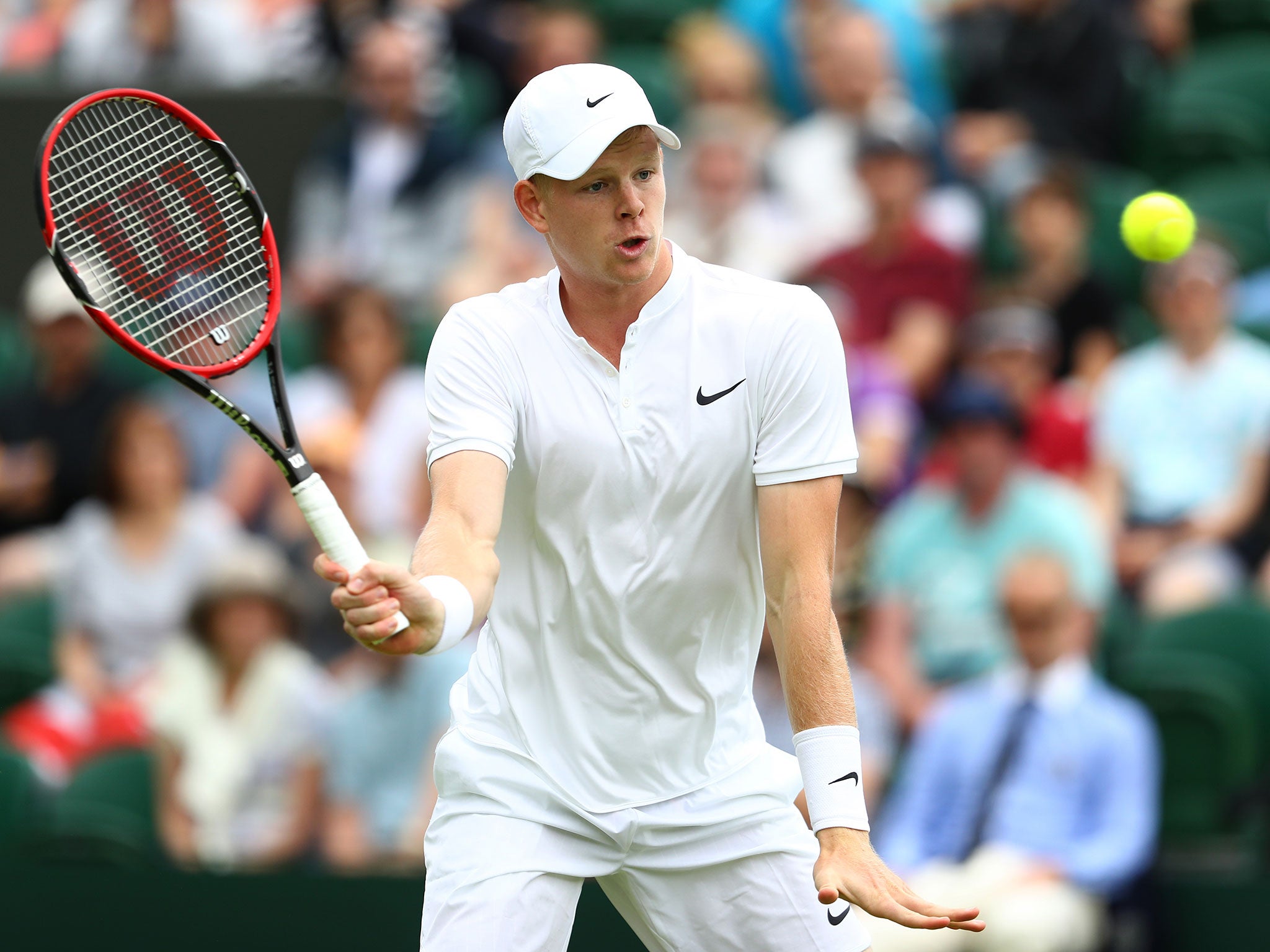 Kyle Edmund fell at Wimbledon's first hurdle