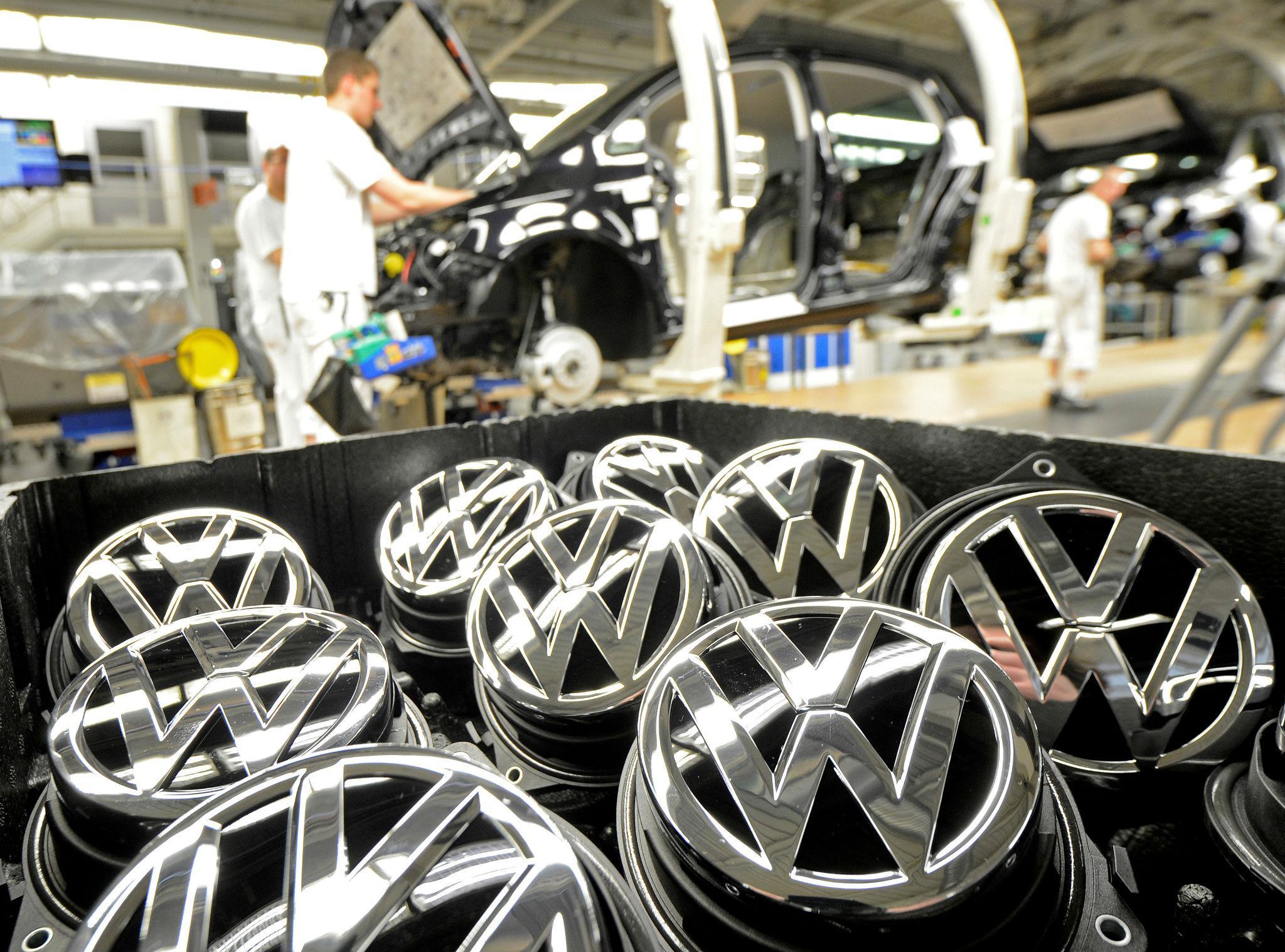 A Volkswagen production line in Wolfsburg, Germany. The company is holding crisis talks as production grinds to a halt