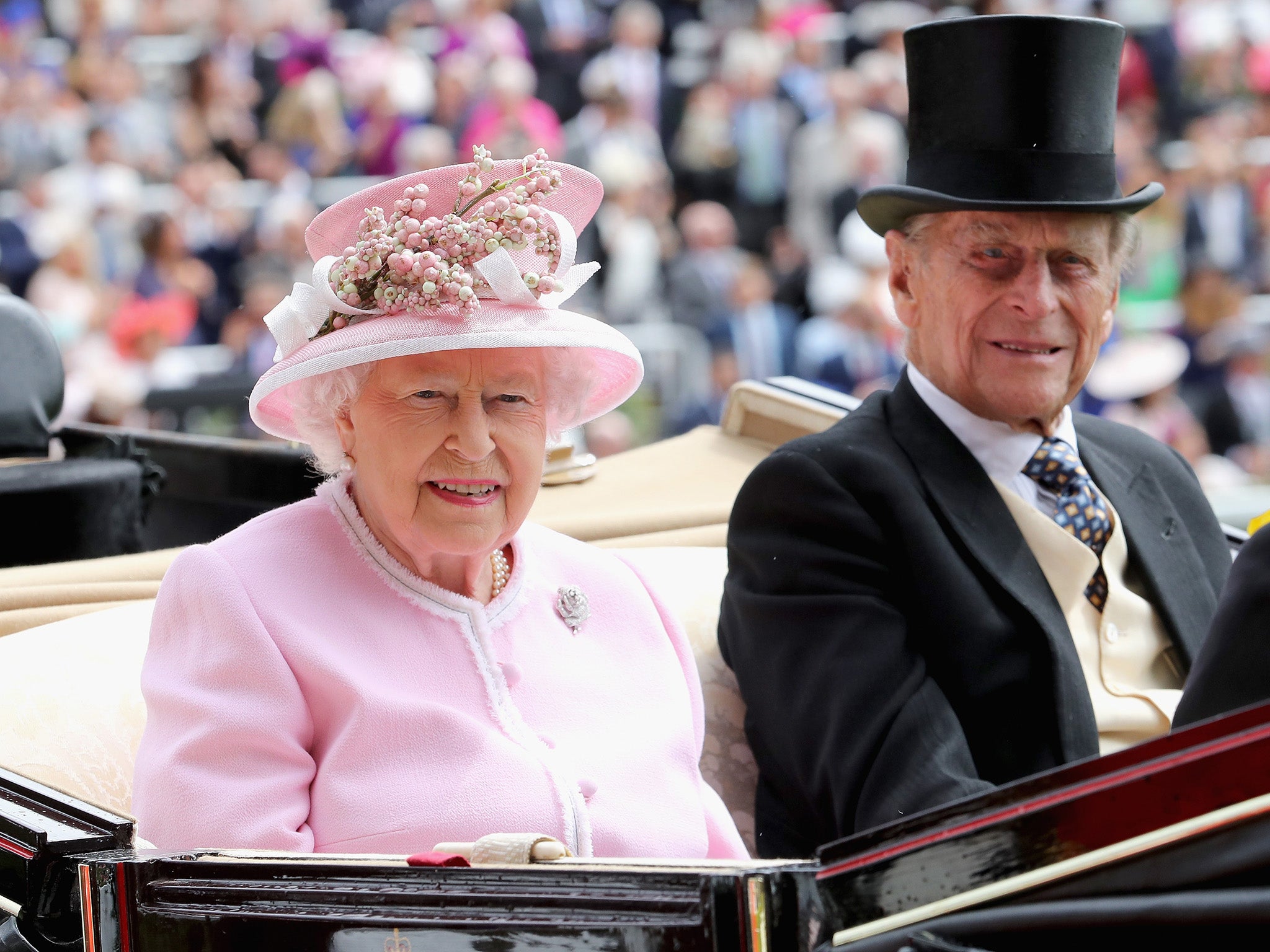 The Queen and Prince Philip at Royal Ascot