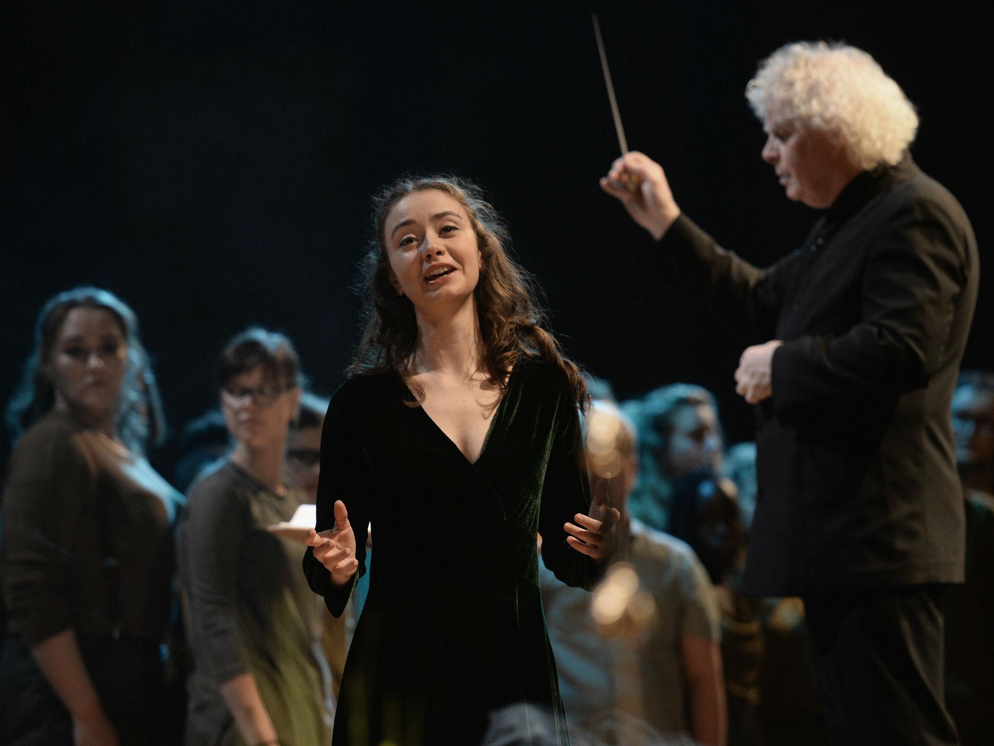 Simon Rattle conducts the LSO production of Peter Maxwell Davies’s last major work