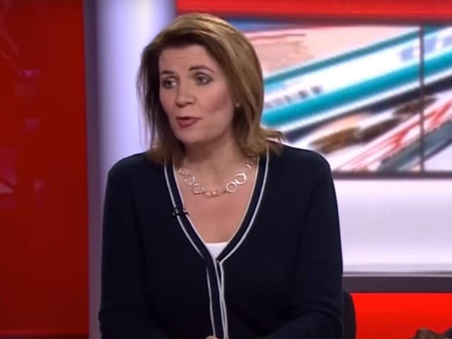 Hartley-Brewer was appearing on BBC News' 'The Papers' programme