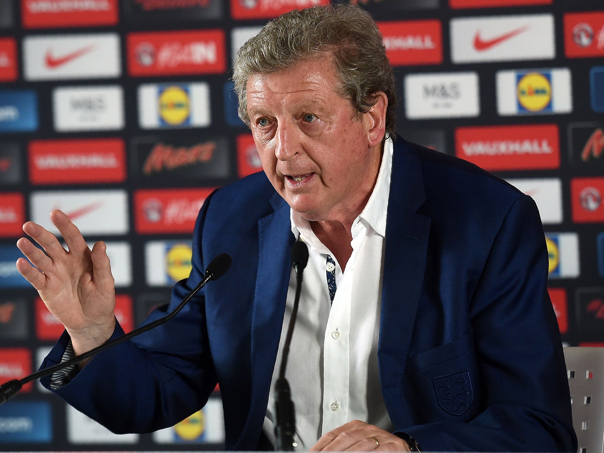 &#13;
Roy Hodgson faced the media for the final time on Tuesday &#13;