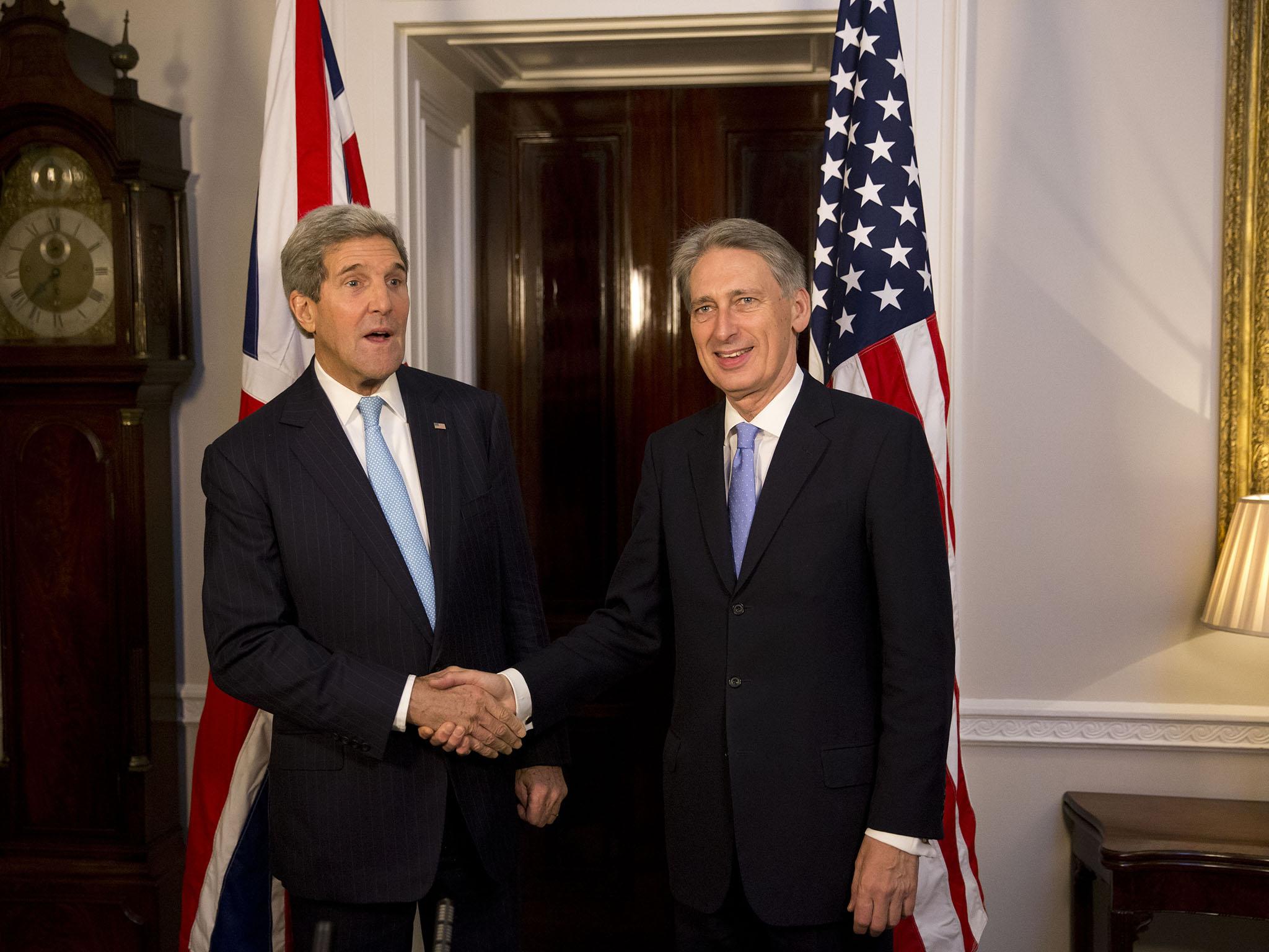 The relationship between the US and the UK, as embodied by Secretary of State John Kerry and Foreign Secretary Philip Hammond, is under threat