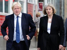 Boris Johnson and Theresa May rally support for Tory leadership race