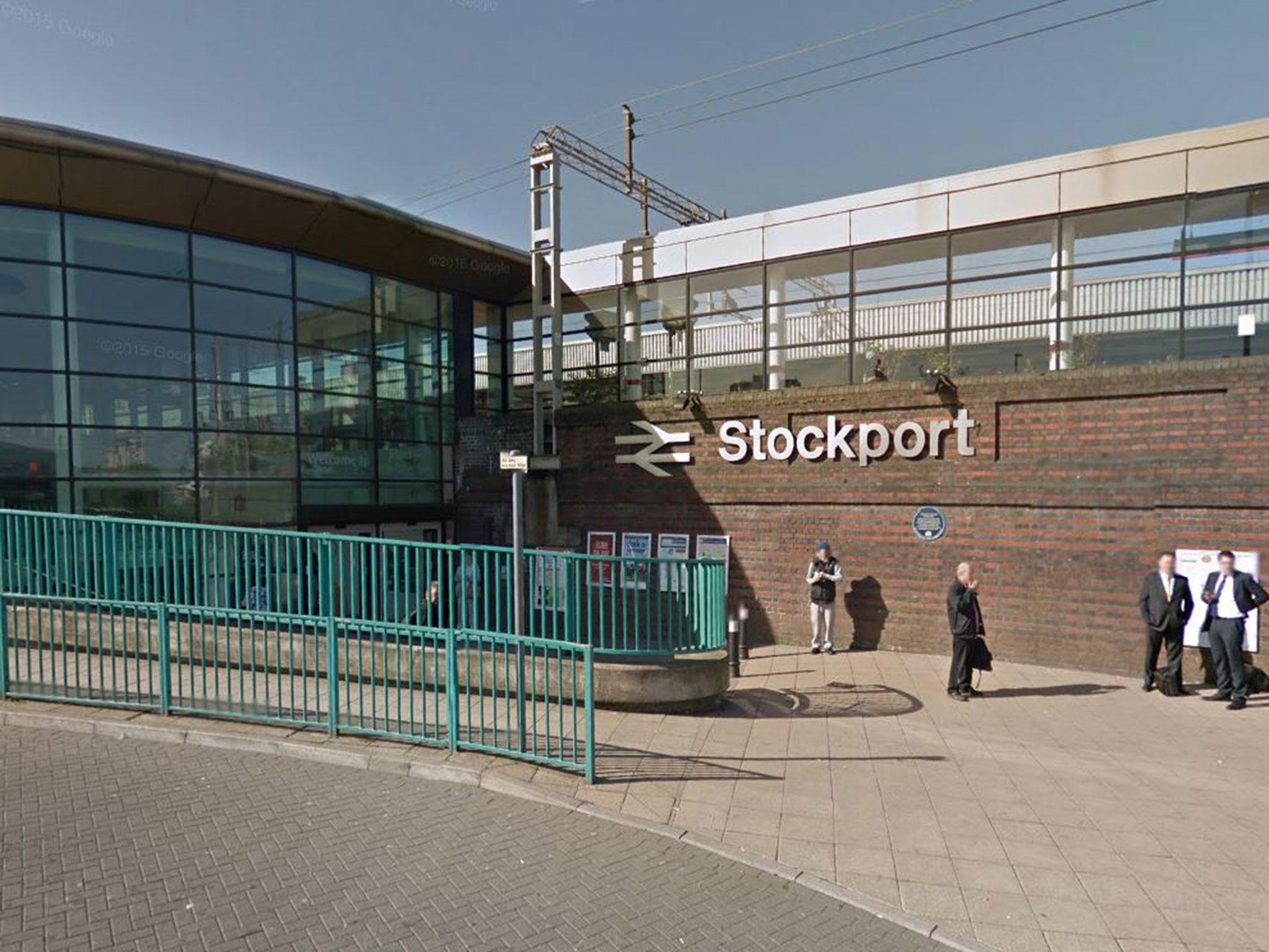 British Transport Police are appealing for witnesses to the attack, which happned at Stockport station around 3.45pm on Friday, 24 June