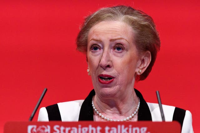 Margaret Beckett speaks at the 2015 Labour party conference