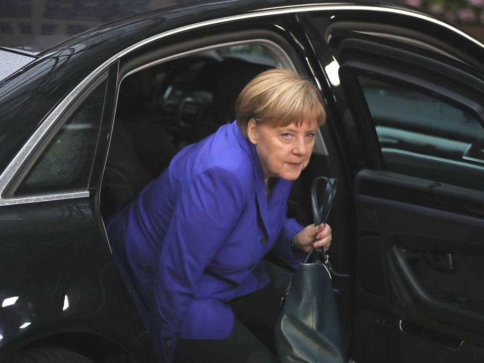 Angela Merkel attends the second day of European Council meetings in Brussels