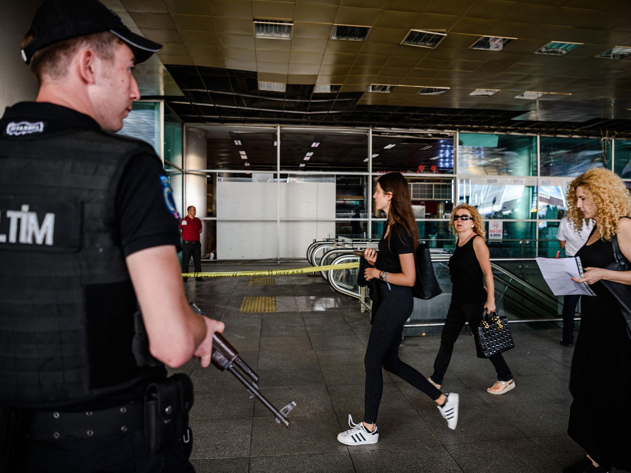 Istanbul's Ataturk airport after last week's attacks