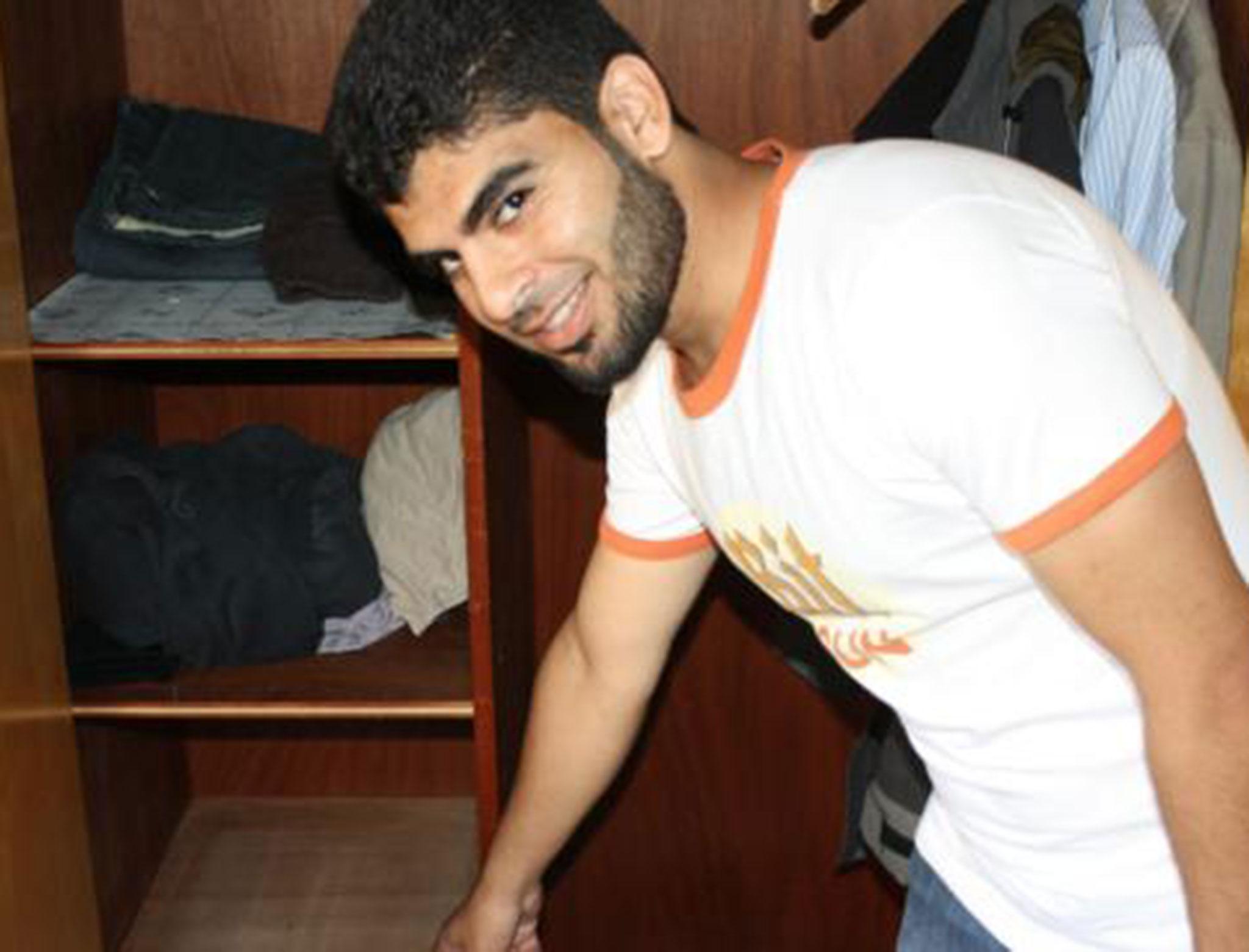 Mr Muhannad and the wardrobe where he found the money