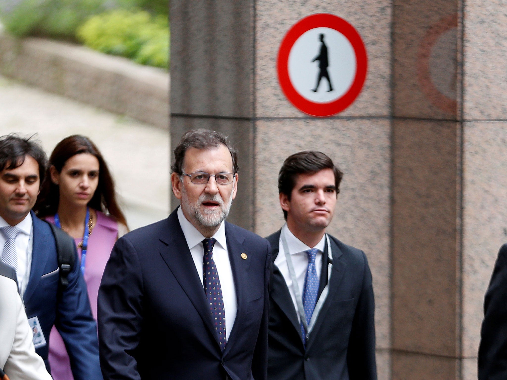 Spain's Prime Minister Mariano Rajoy arrives on the second day of the EU Summit in Brussels, Belgium, June 29, 2016