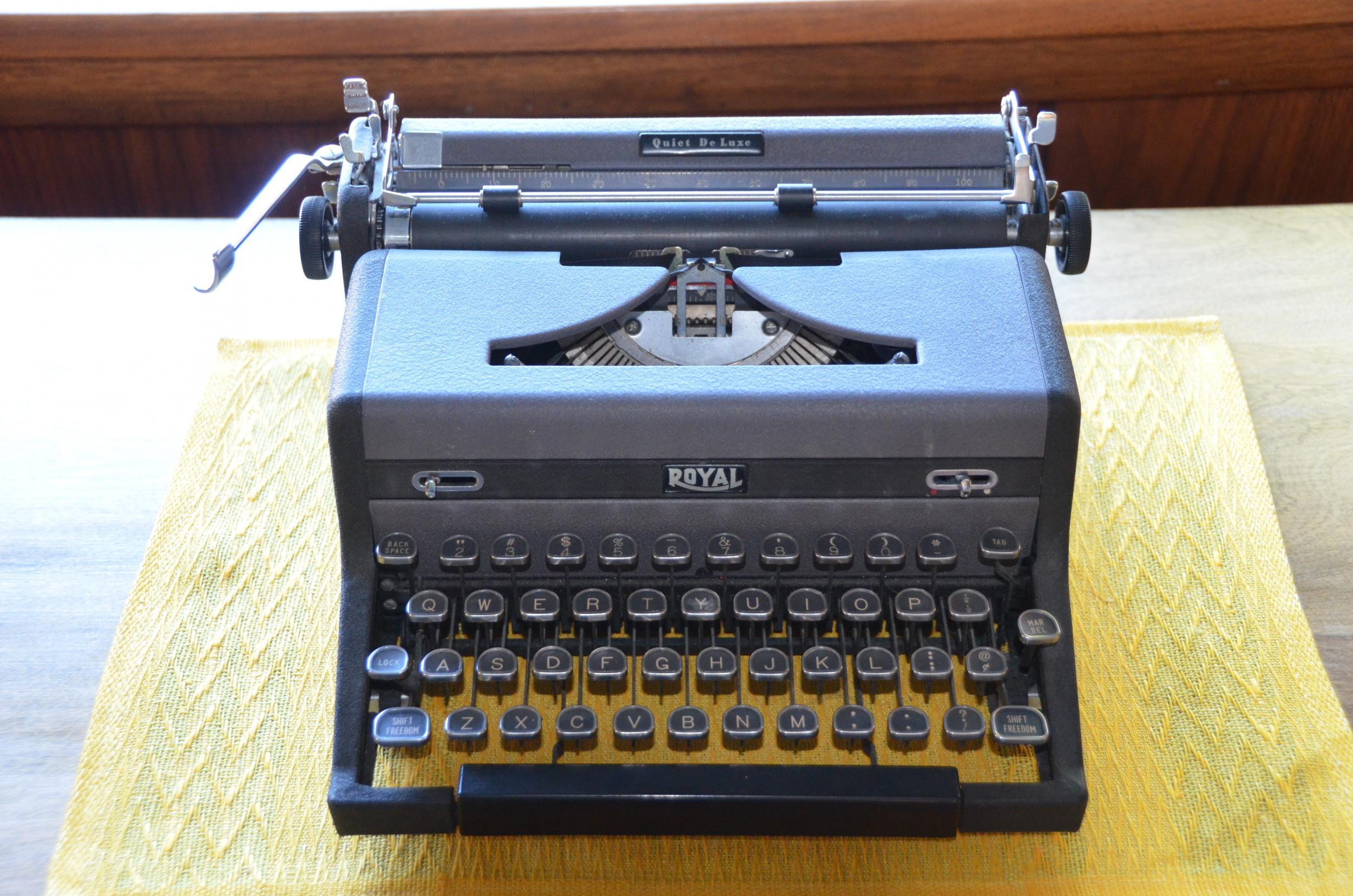 
A typewriter in Hemingway's former home 