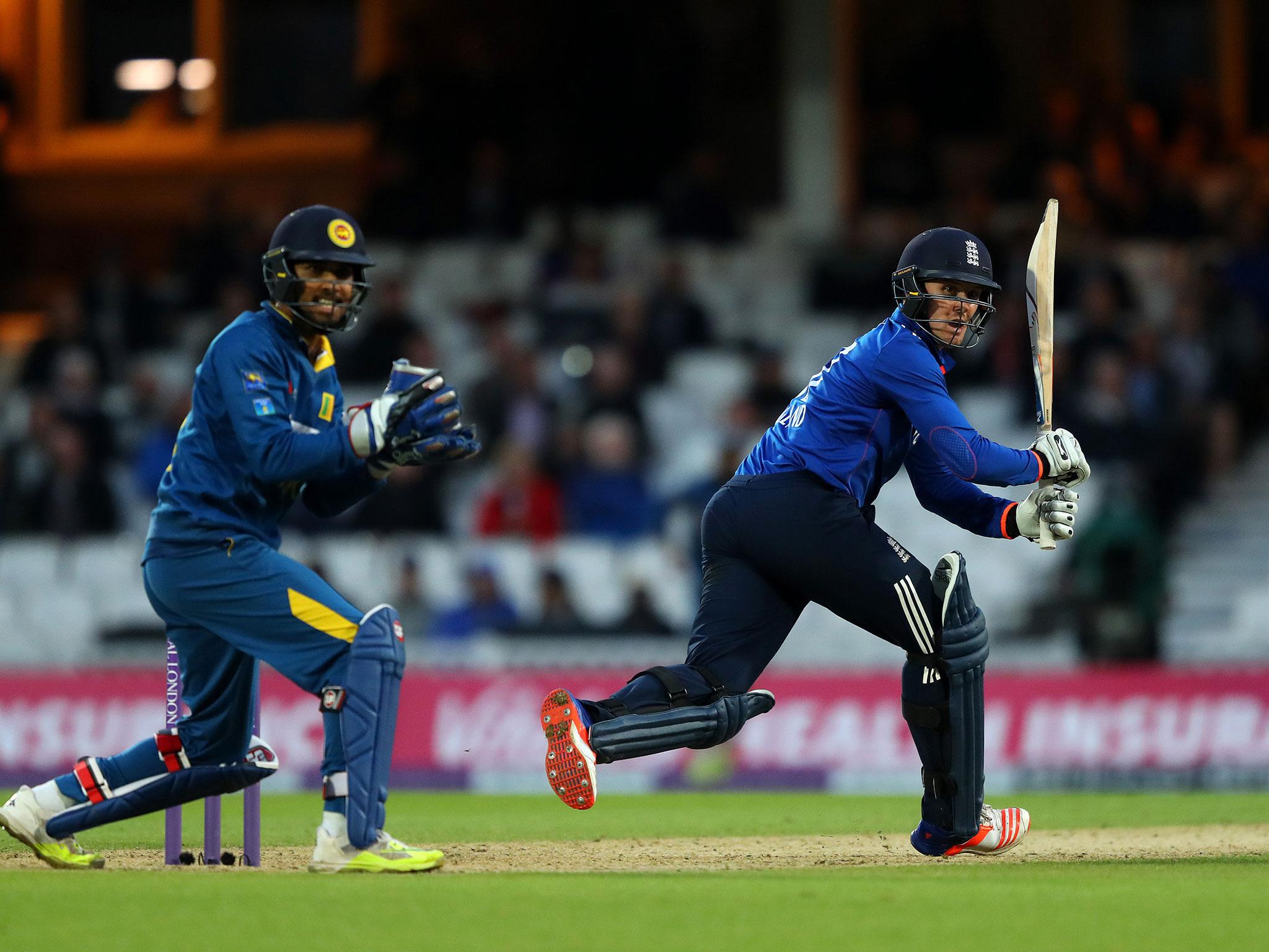 Jason Roy on his way to a brilliant 162 on his home ground