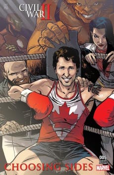 Justin Trudeau just made his comic book debut in Marvel Civil War